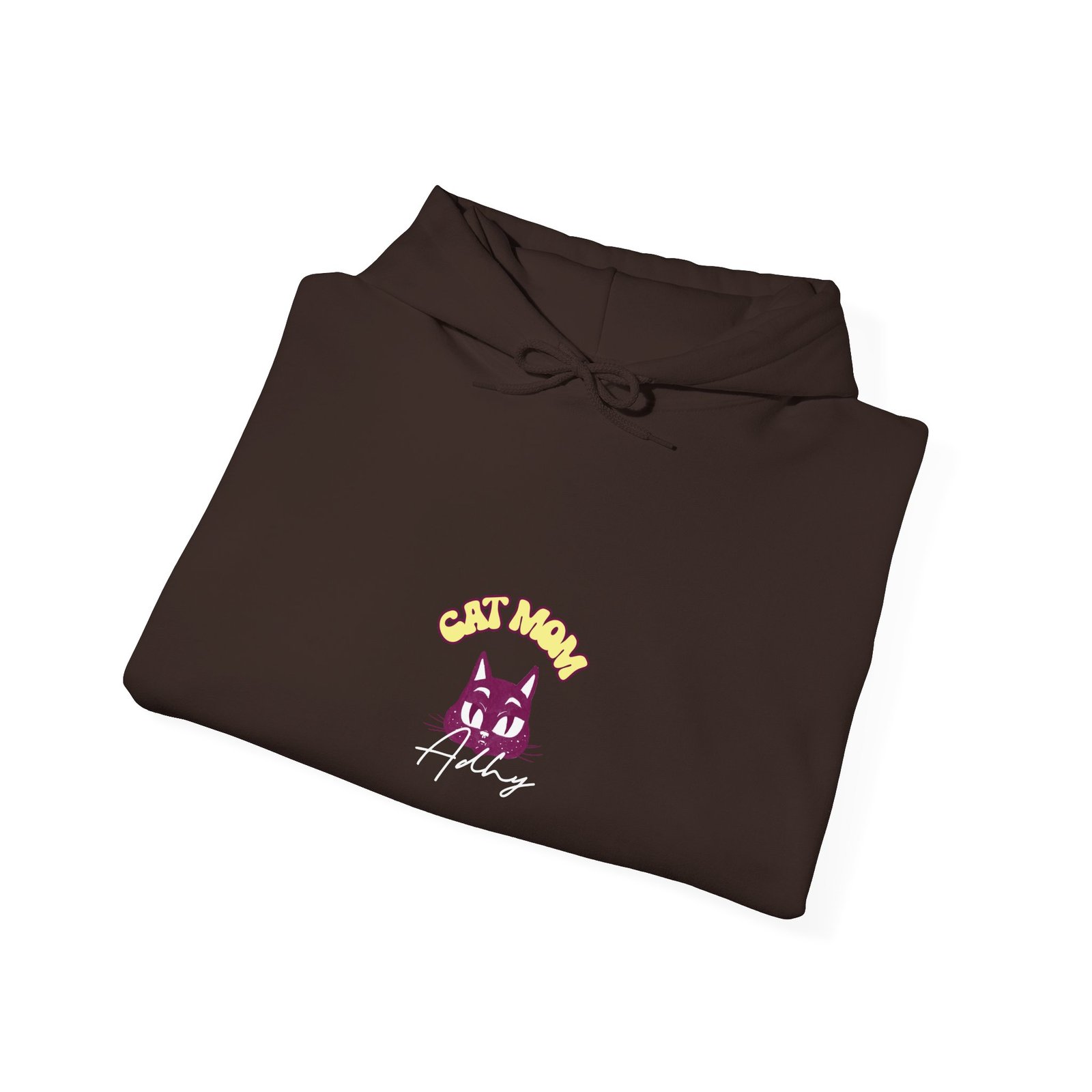 Cute Cat Mom Feline Illustration with Playful Cat Character - Hoodie - Image 8