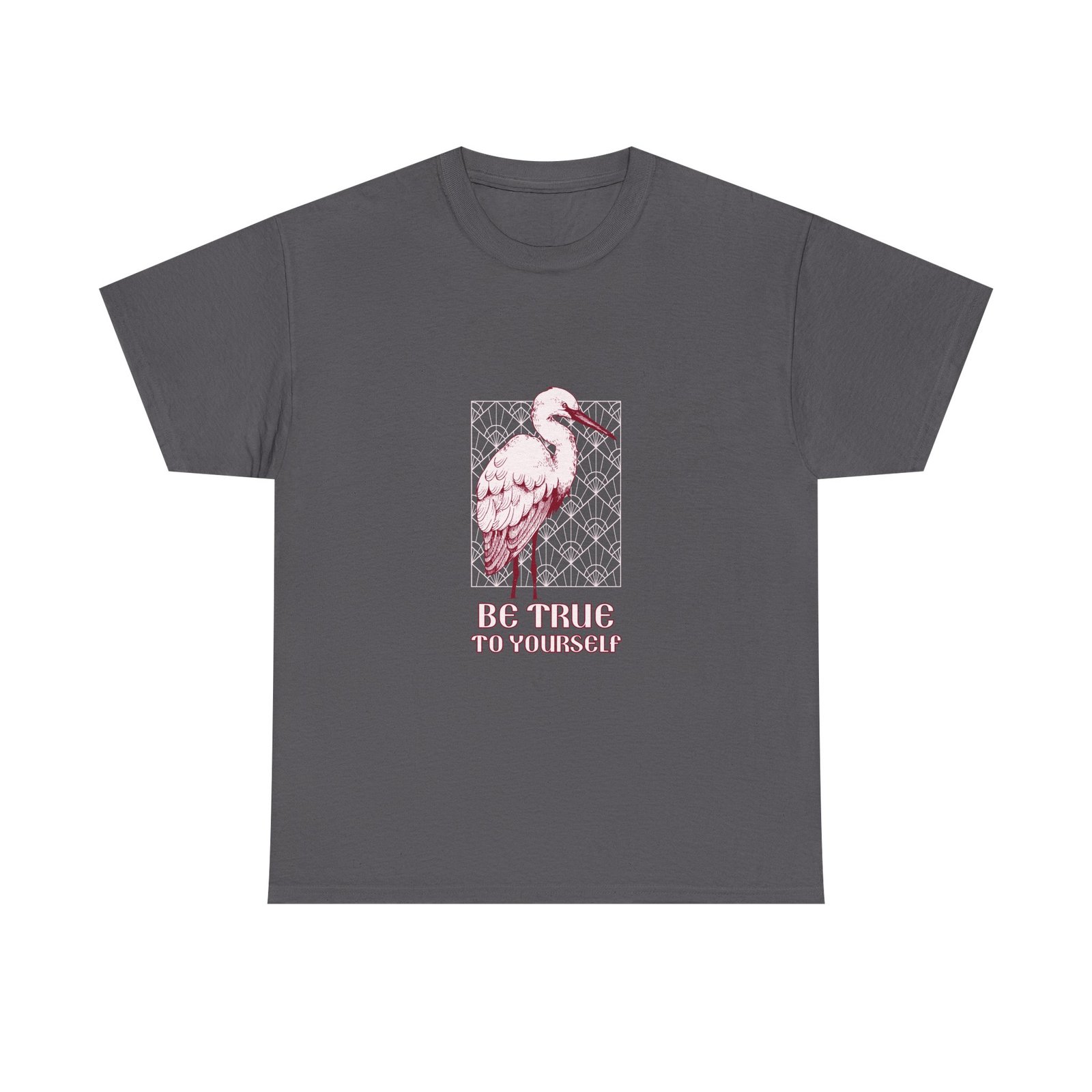 Be True To Yourself Inspirational Stork Elegant Design - T-shirt - Image 5