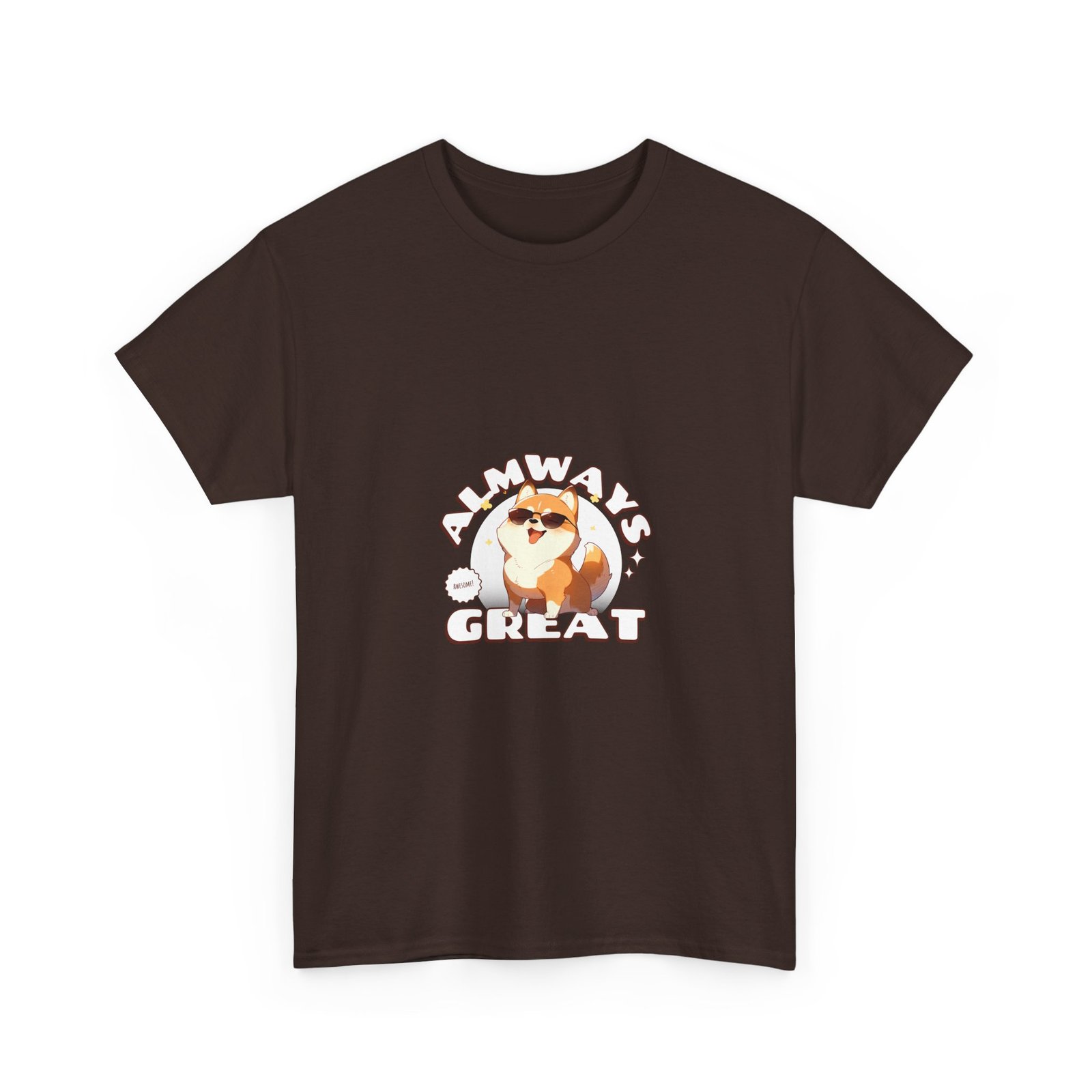 Always Great Dog Cheerful Happy Canine Illustration - T-shirt - Image 3