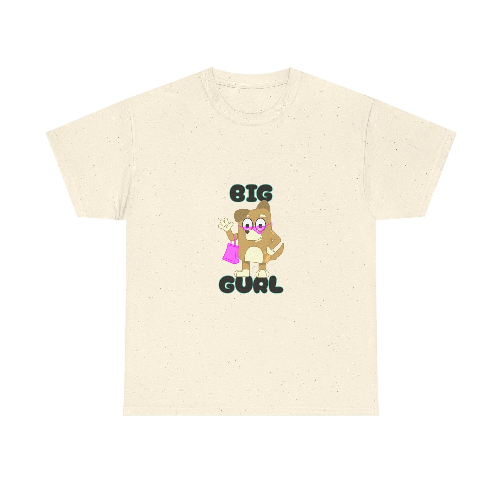 Big Gurl Squirrel Shopper Cute Cartoon Character - T-shirt - Image 5