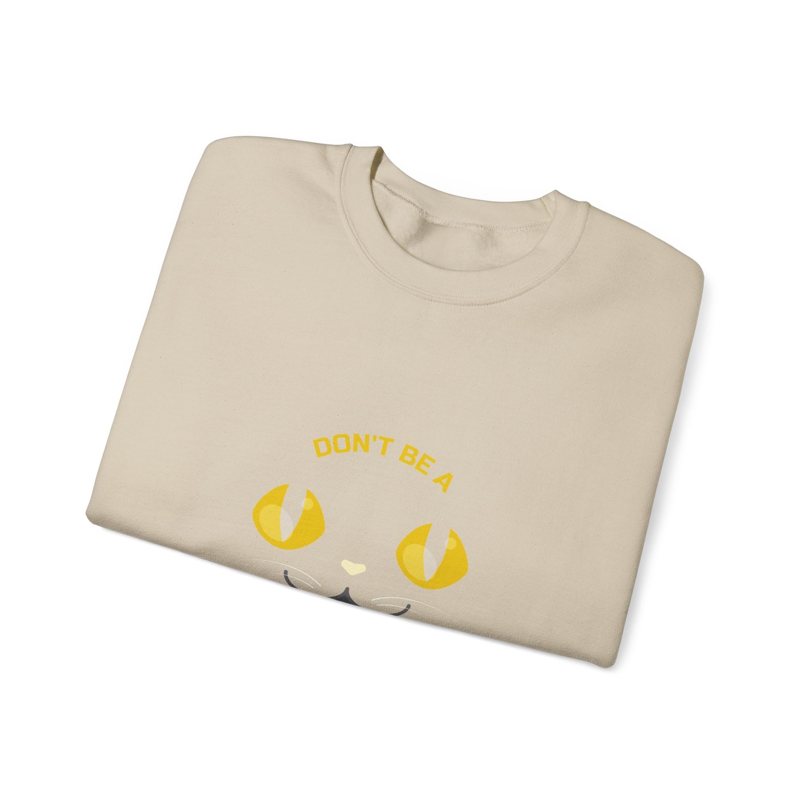 Funny Don’t Be a Scaredy Cat Cat Teasing Cartoon Design - Sweatshirt - Image 7