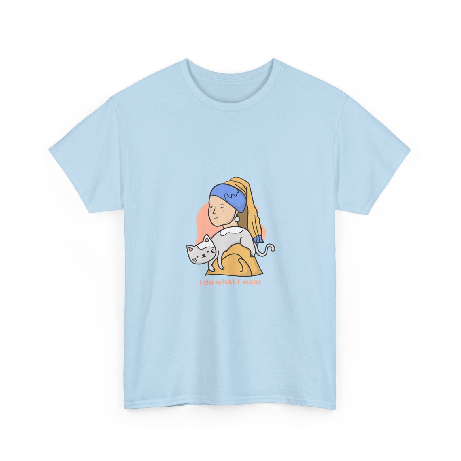 I Do What I Want Cat Artistic Illustration with Attitude - T-shirt - Image 11