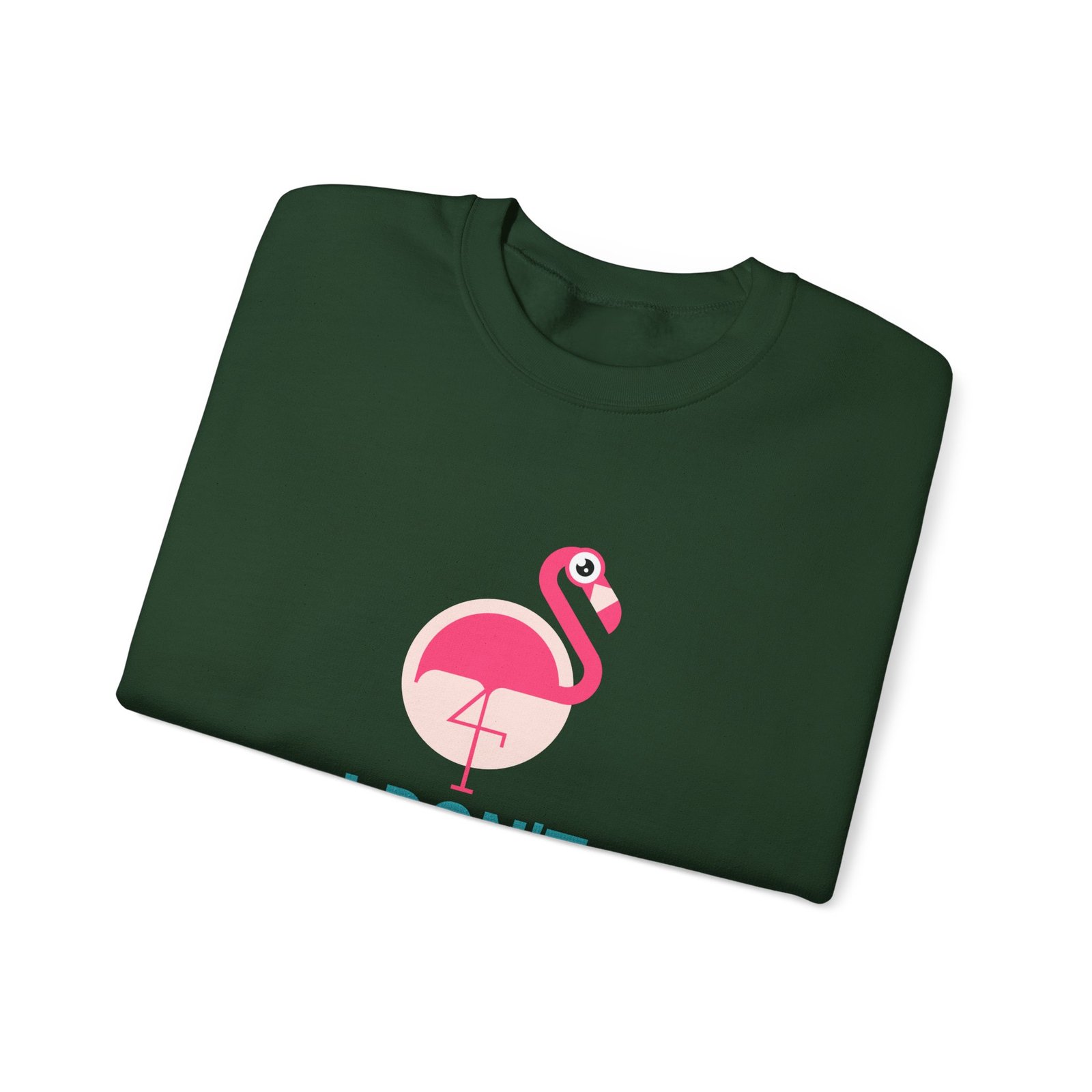 I Don’t Give A Flock Sassy Flamingo Graphic - Sweatshirt - Image 7