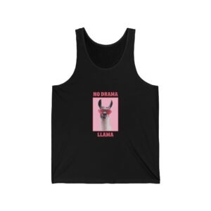 No Drama Llama Sassy Llama Illustration with Fun Attitude - Tank Top