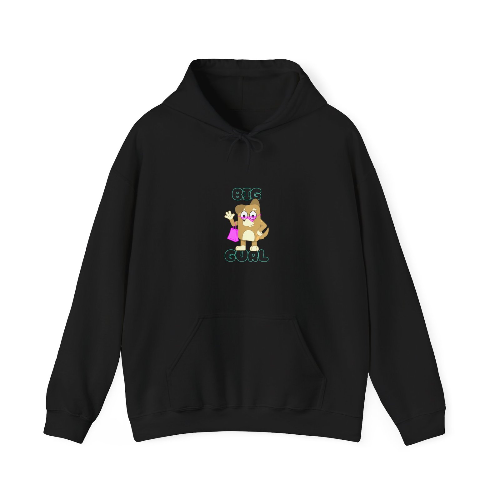 Big Gurl Squirrel Shopper Cute Animal Cartoon Art - Hoodie