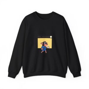 Mrs. Postcow Cartoon Cow Wearing Postal Uniform - Sweatshirt