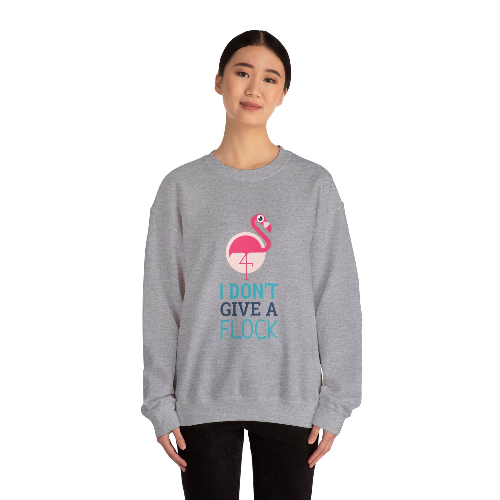 I Don’t Give A Flock Flamingo Sassy Graphic - Sweatshirt - Image 12