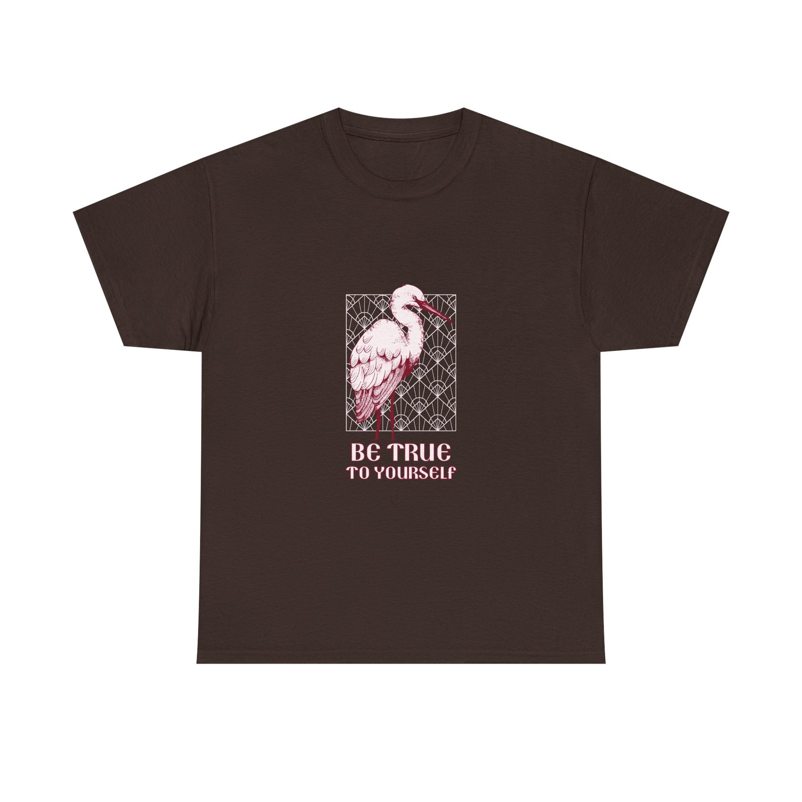 Be True To Yourself Inspirational Stork Elegant Design - T-shirt