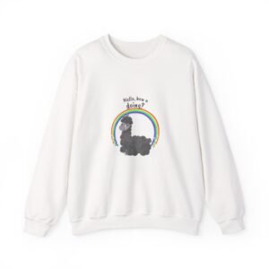 Cute Friendly Alpaca Saying Hello How U Doing Design - Sweatshirt