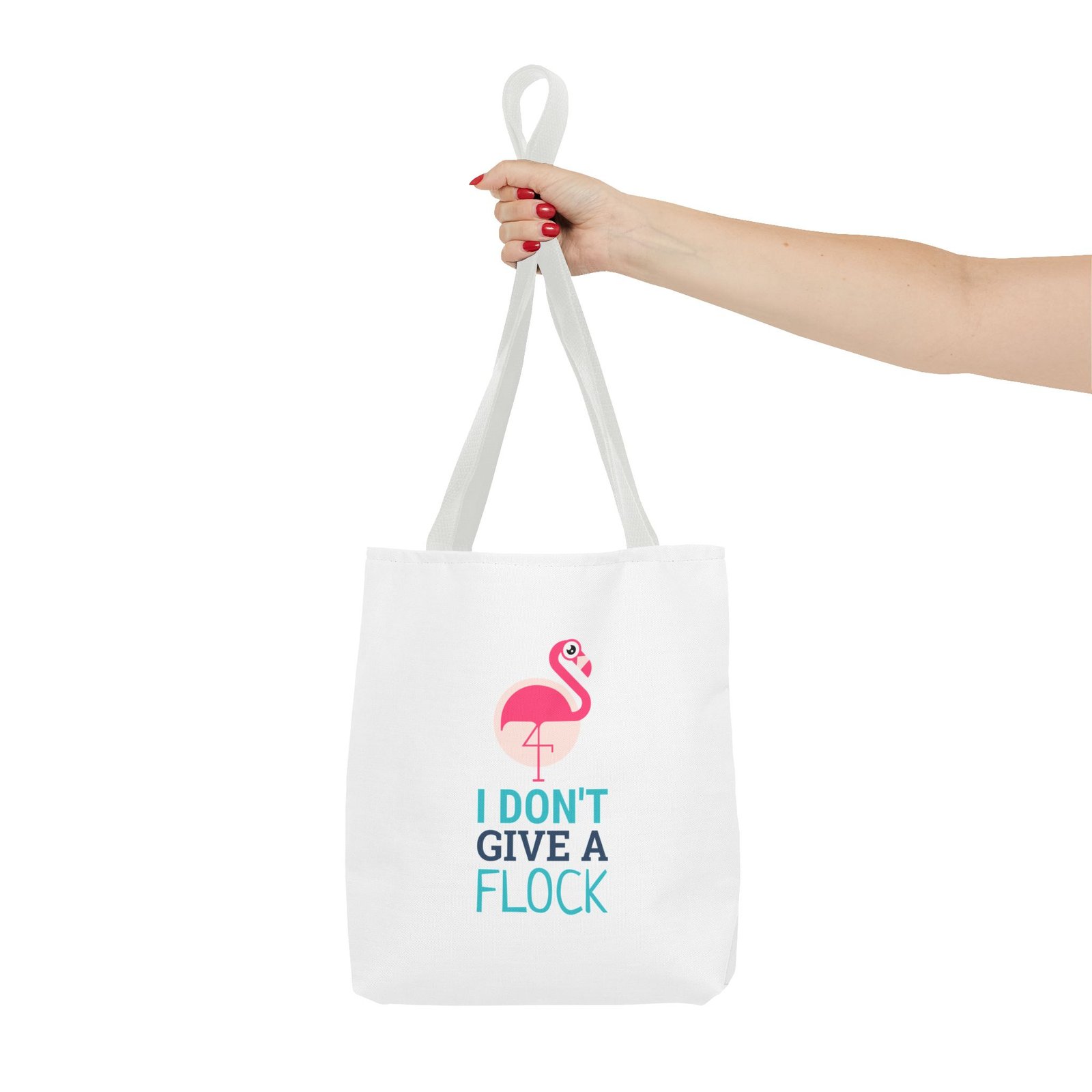 I Don’t Give A Flock Flamingo Sassy Graphic - Tote Bag - Image 4