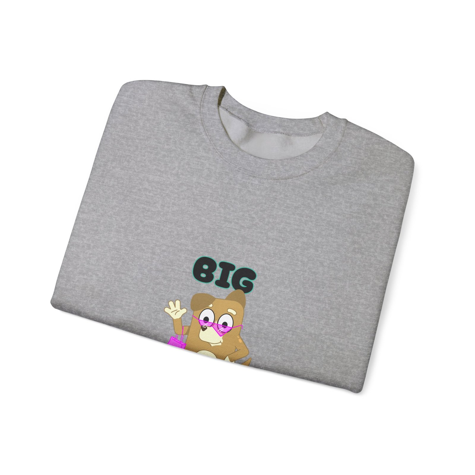 Big Gurl Squirrel Shopper Cartoon with Groceries and Bag - Sweatshirt - Image 11