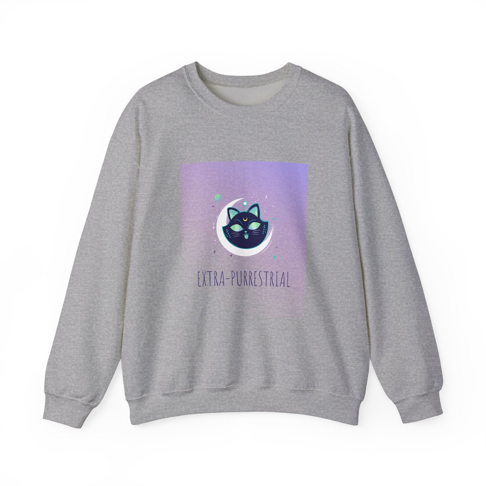 Extra Terrestrial Cat in Cosmic Space Design - Sweatshirt - Image 9