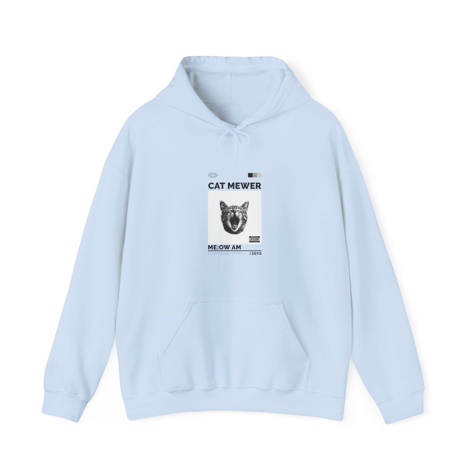 Cat Mewer Screaming Feline Illustration with Expressive Pose - Hoodie - Image 9