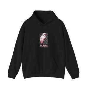 Be True To Yourself Inspirational Stork Elegant Design - Hoodie