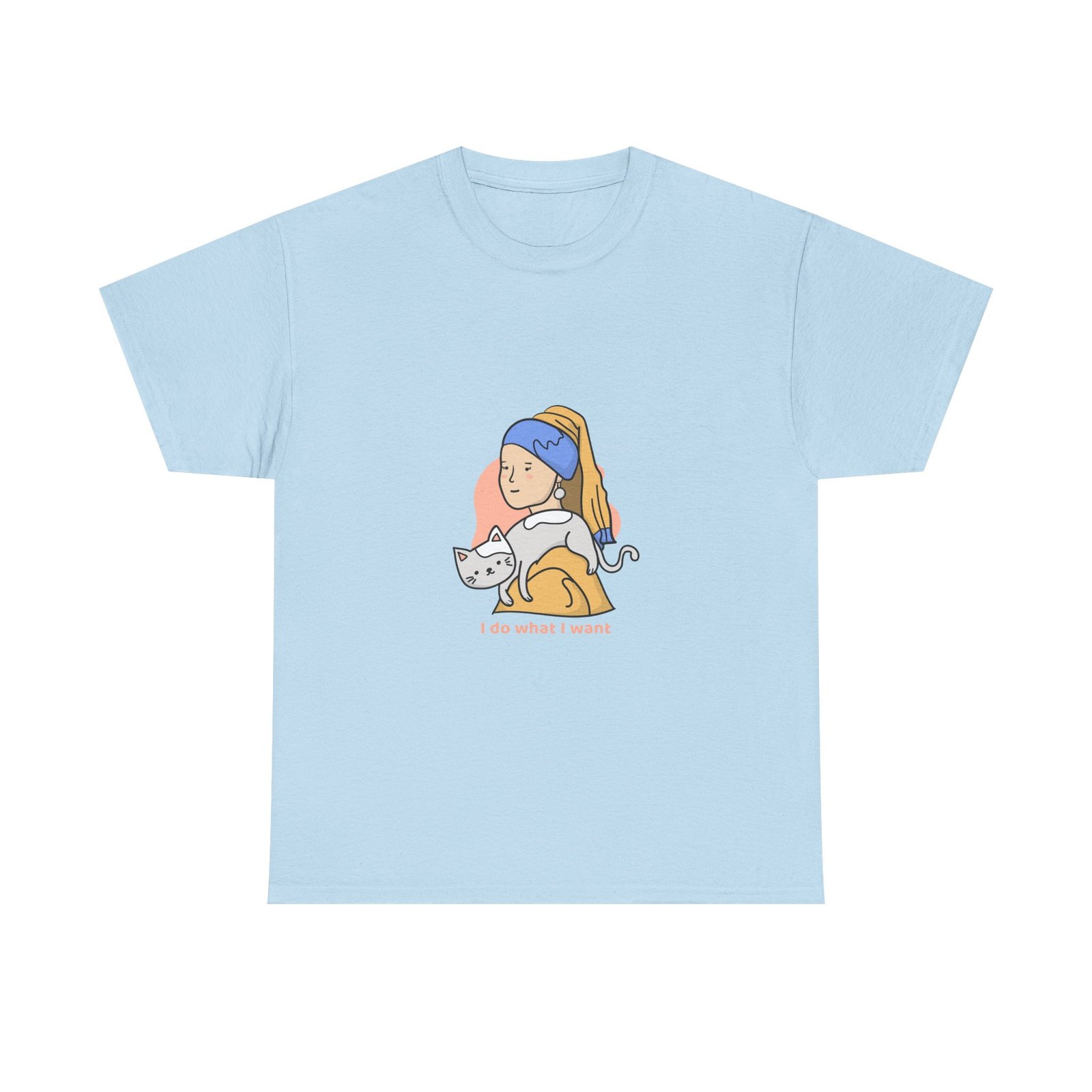 I Do What I Want Cat Artistic Illustration with Attitude - T-shirt - Image 9