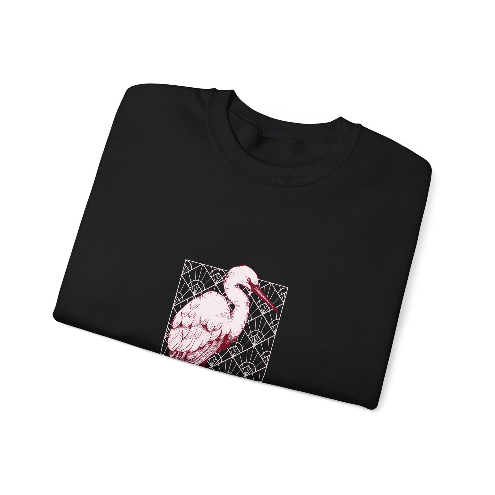 Be True To Yourself Inspirational Stork Elegant Design - Sweatshirt - Image 3
