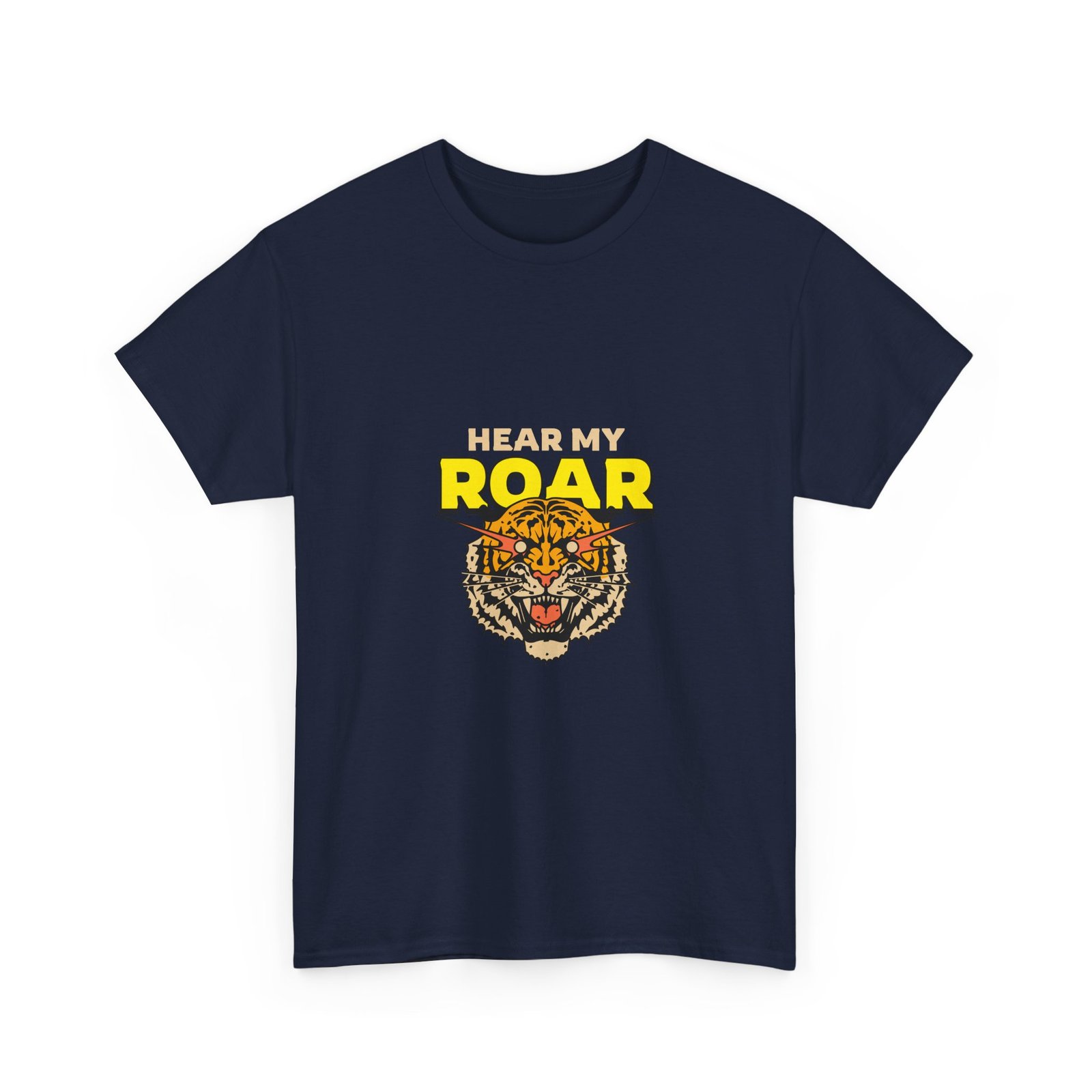 HEAR MY ROAR Fierce Tiger Bold Graphic Design - T-shirt - Image 11