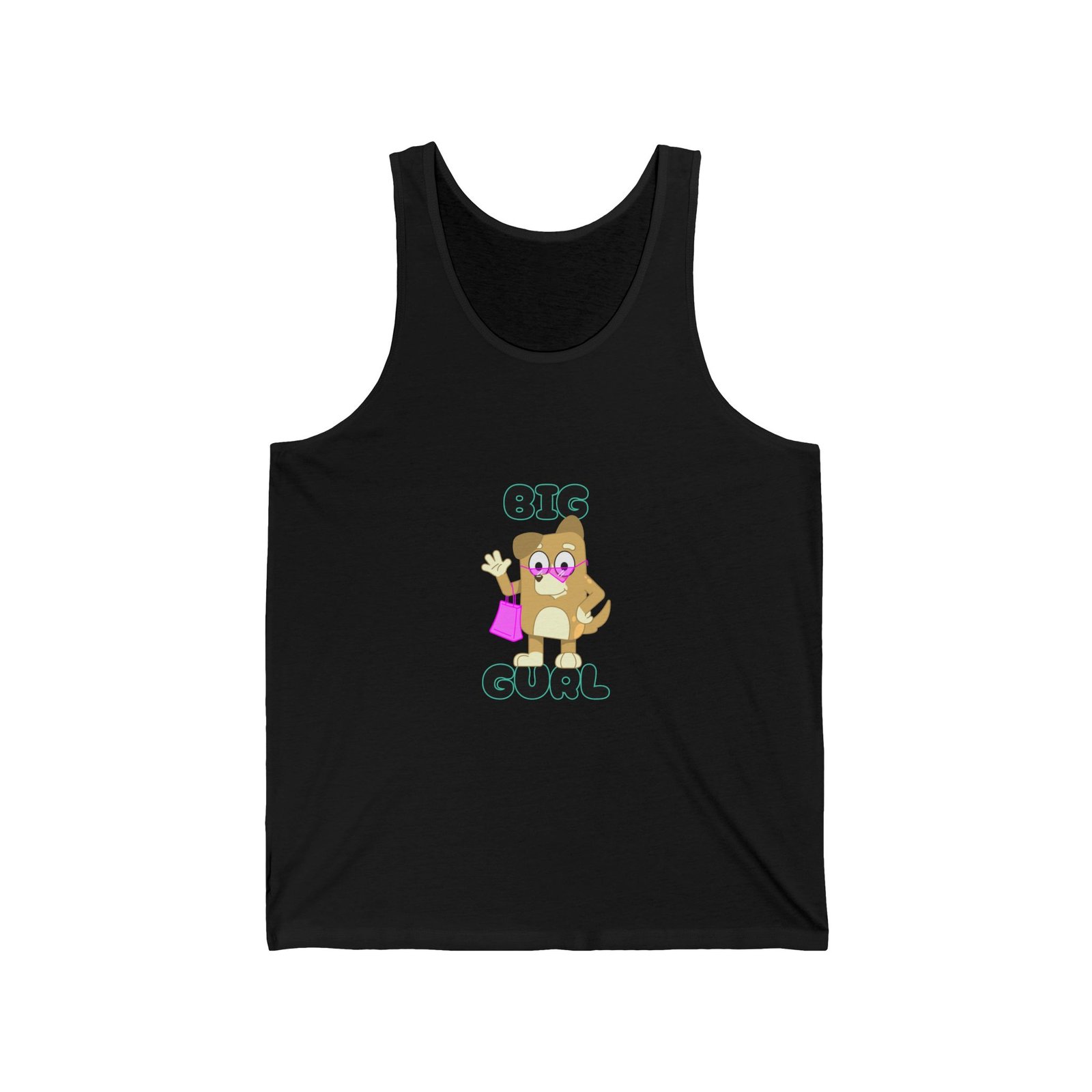 Big Gurl Squirrel Shopper Cute Animal Cartoon Art - Tank Top