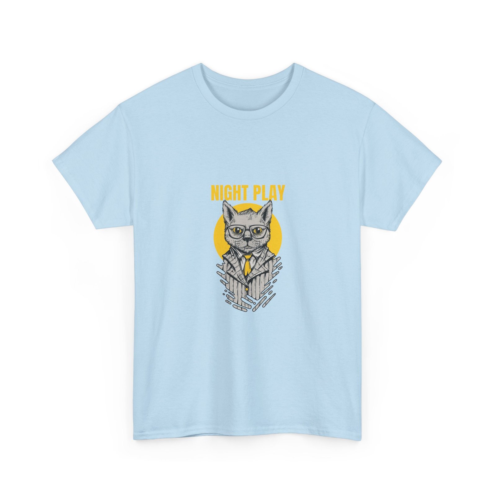 Mysterious Cat Silhouette Playing Under Moonlight - T-shirt - Image 11