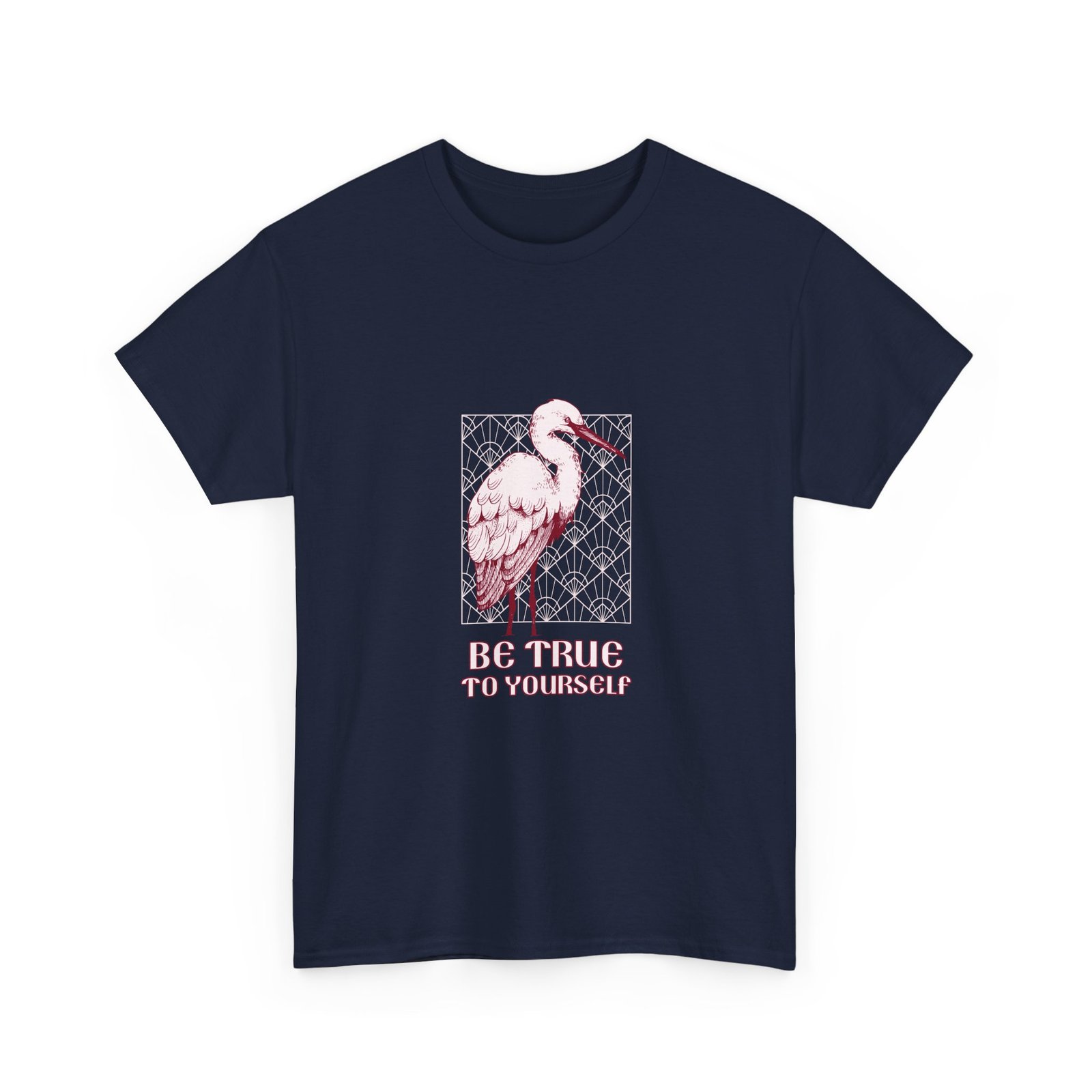 Be True To Yourself Inspirational Stork Elegant Design - T-shirt - Image 11