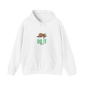 Do It Later Sloth Lazy Cartoon Illustration - Hoodie