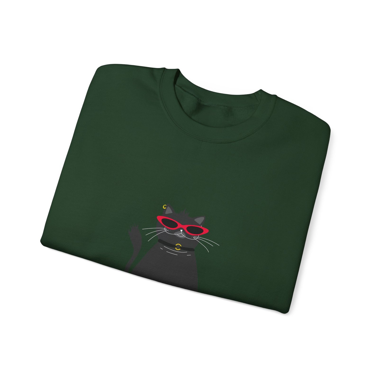 LOOKING GOOD, FELINE GOOD Cat Stylish Typography Design - Sweatshirt - Image 7