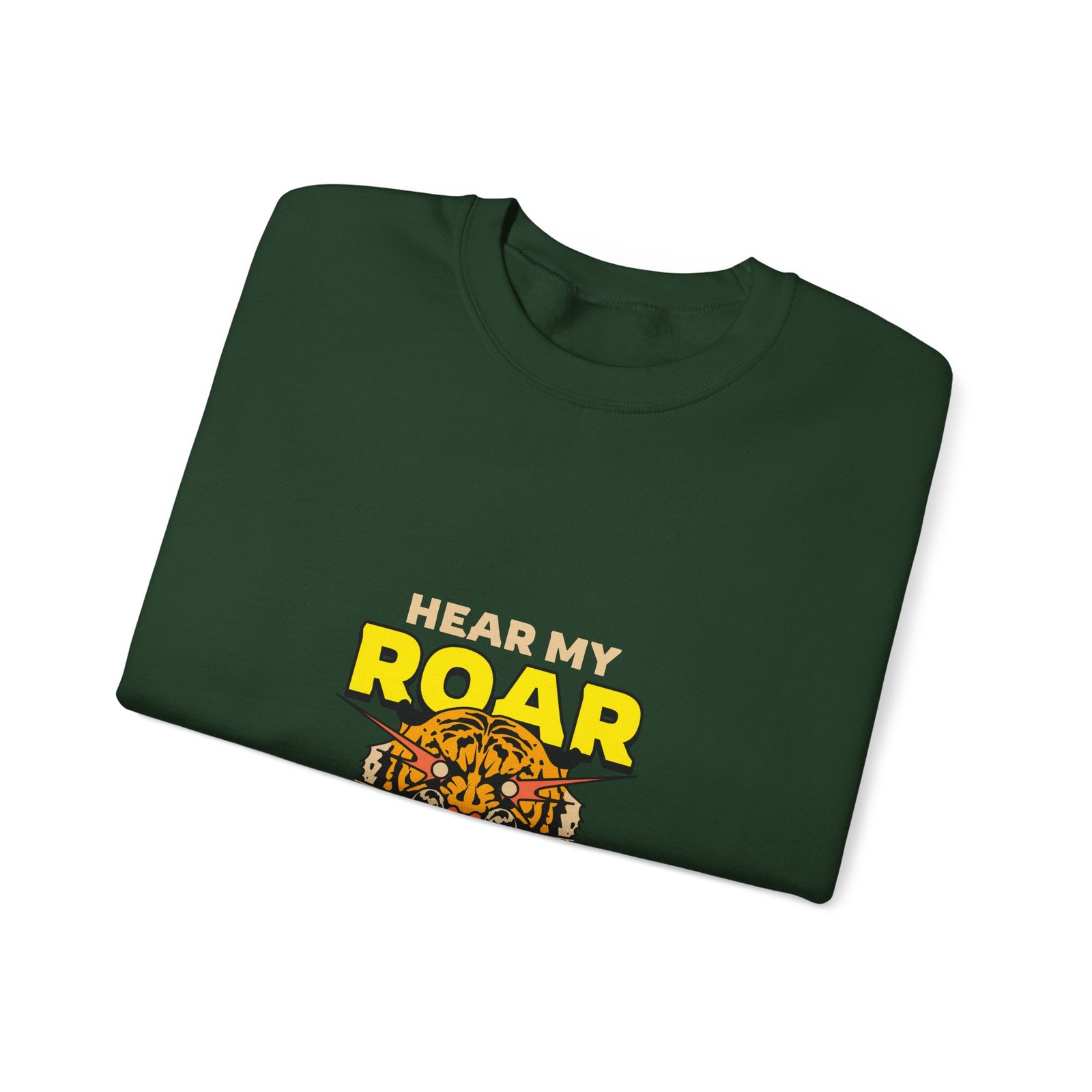 HEAR MY ROAR Fierce Tiger Bold Graphic Design - Sweatshirt - Image 7