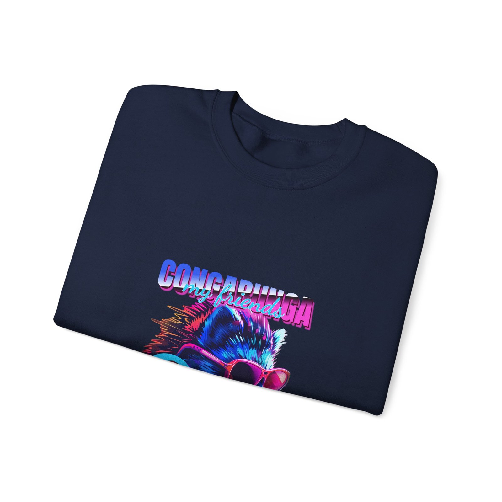 Congariza Hedgehog Funky Colorful Funky Animal Art - Sweatshirt - Image 11