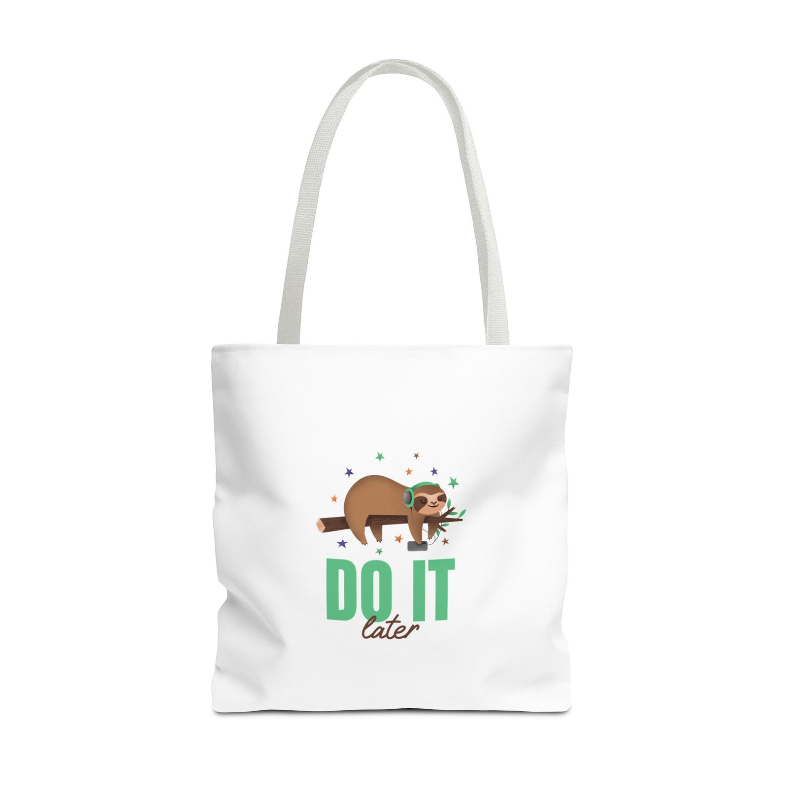 Do It Later Sloth Lazy Cartoon Illustration - Tote Bag - Image 9