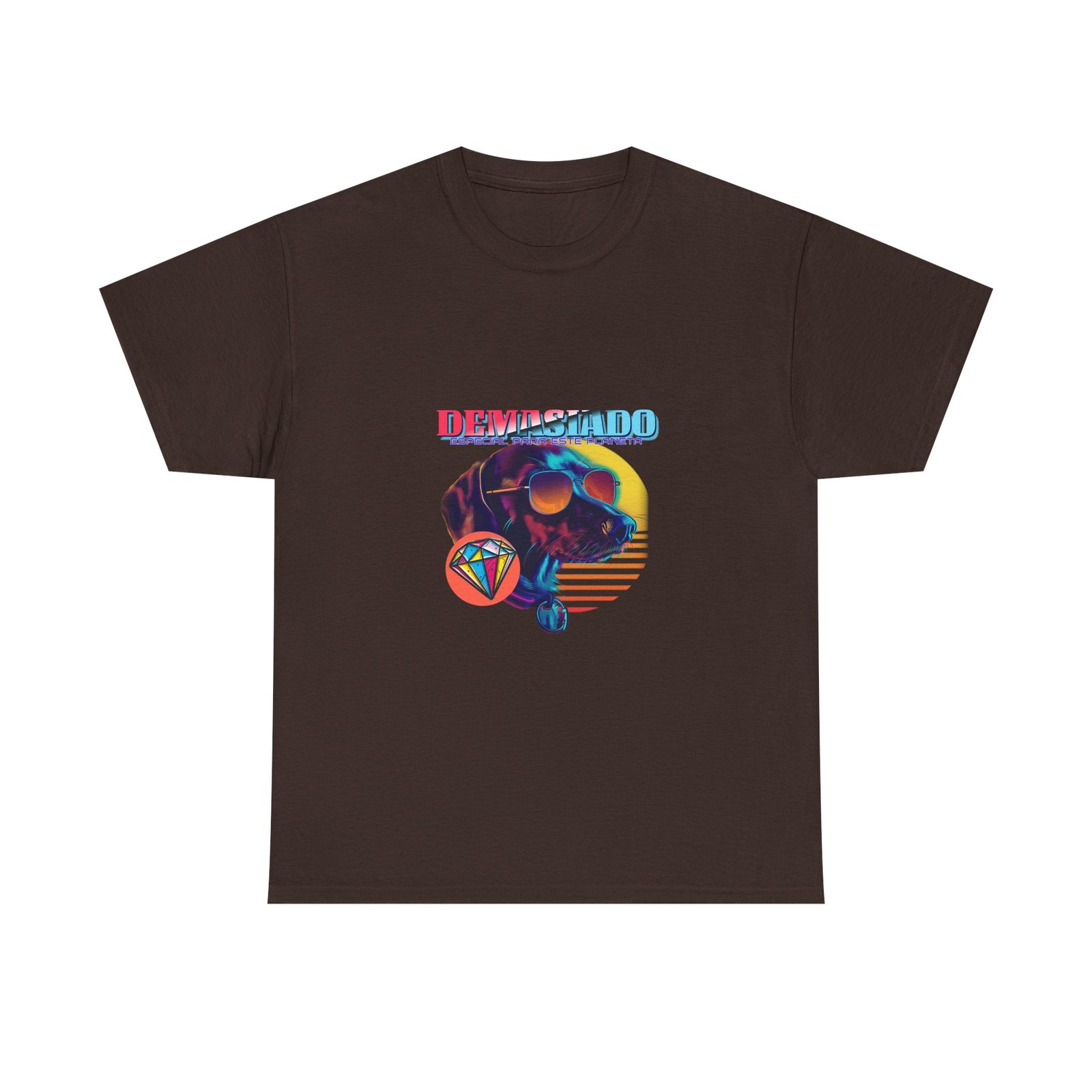 Demasiado Dog Stylish Cool Graphic Design - T-shirt