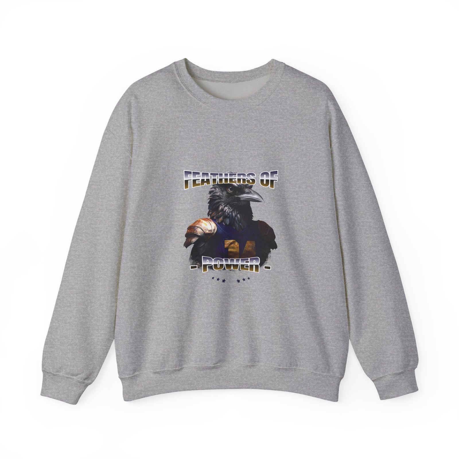 Feathers of Power Raven Warrior Bold Tribal Artwork - Sweatshirt - Image 9
