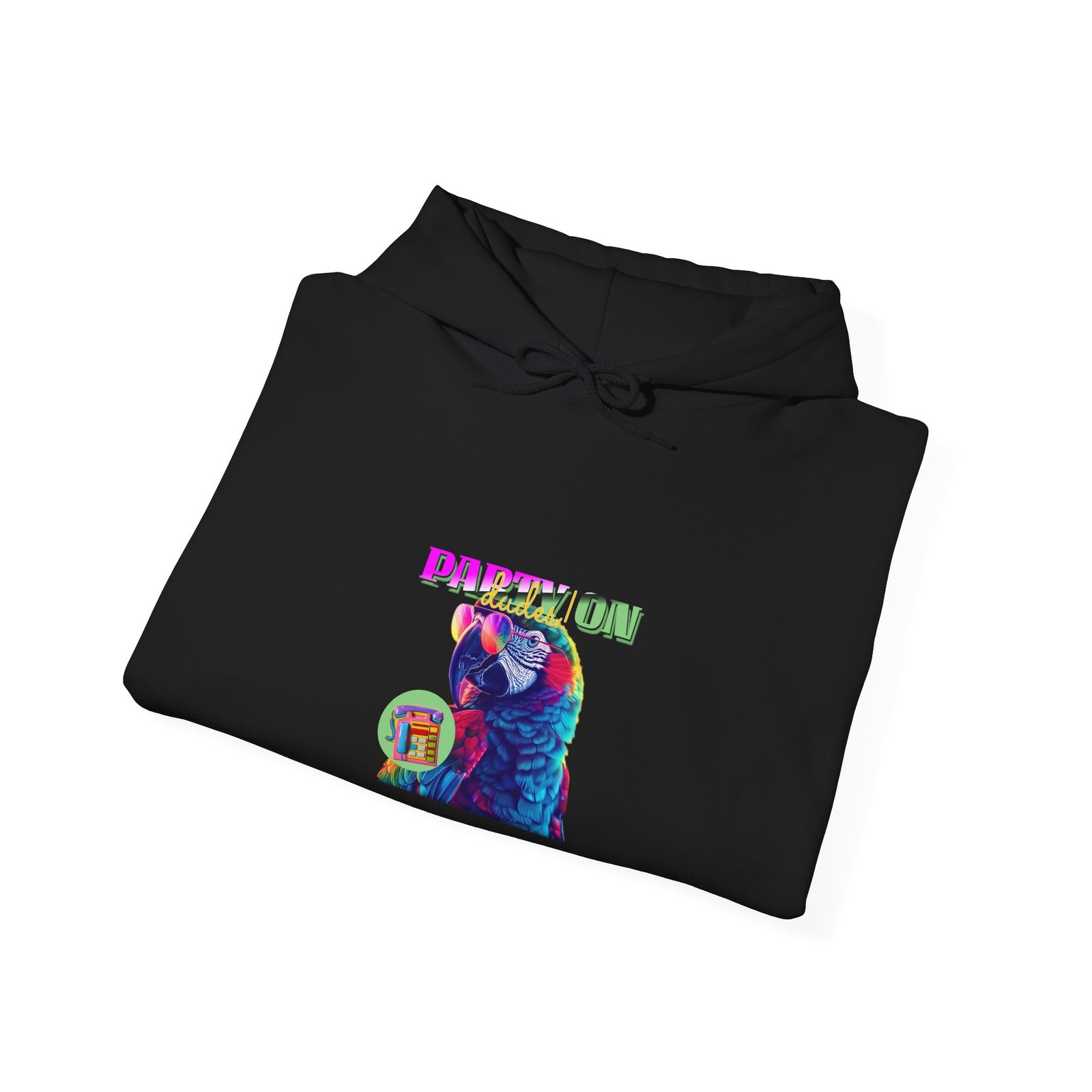 Vibrant Papillon Parrot Colorful Illustration - Hoodie - Image 4