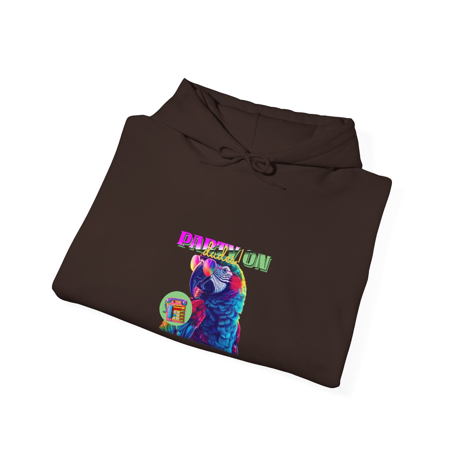 Vibrant Papillon Parrot Colorful Illustration - Hoodie - Image 8