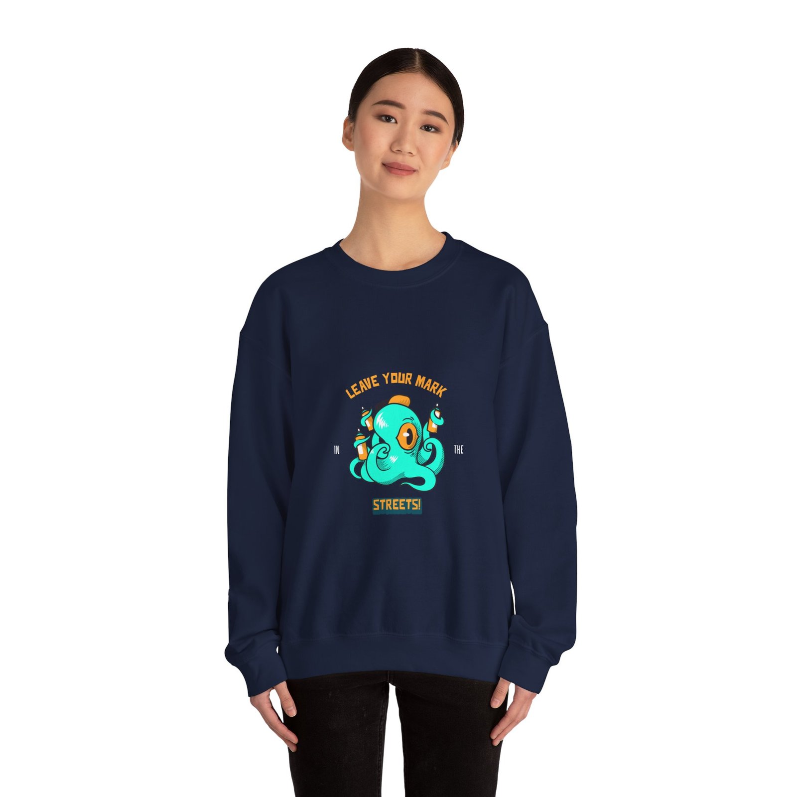 Leave Your Mark in the Streets Octopus Graffiti Art Design - Sweatshirt - Image 12