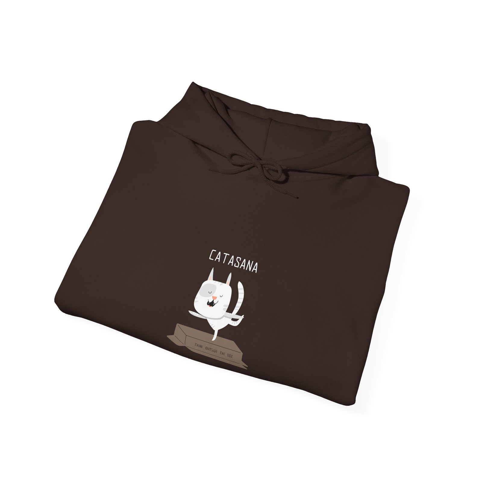 Cat Doing Yoga Asana in Peaceful Zen Pose Illustration - Hoodie - Image 8