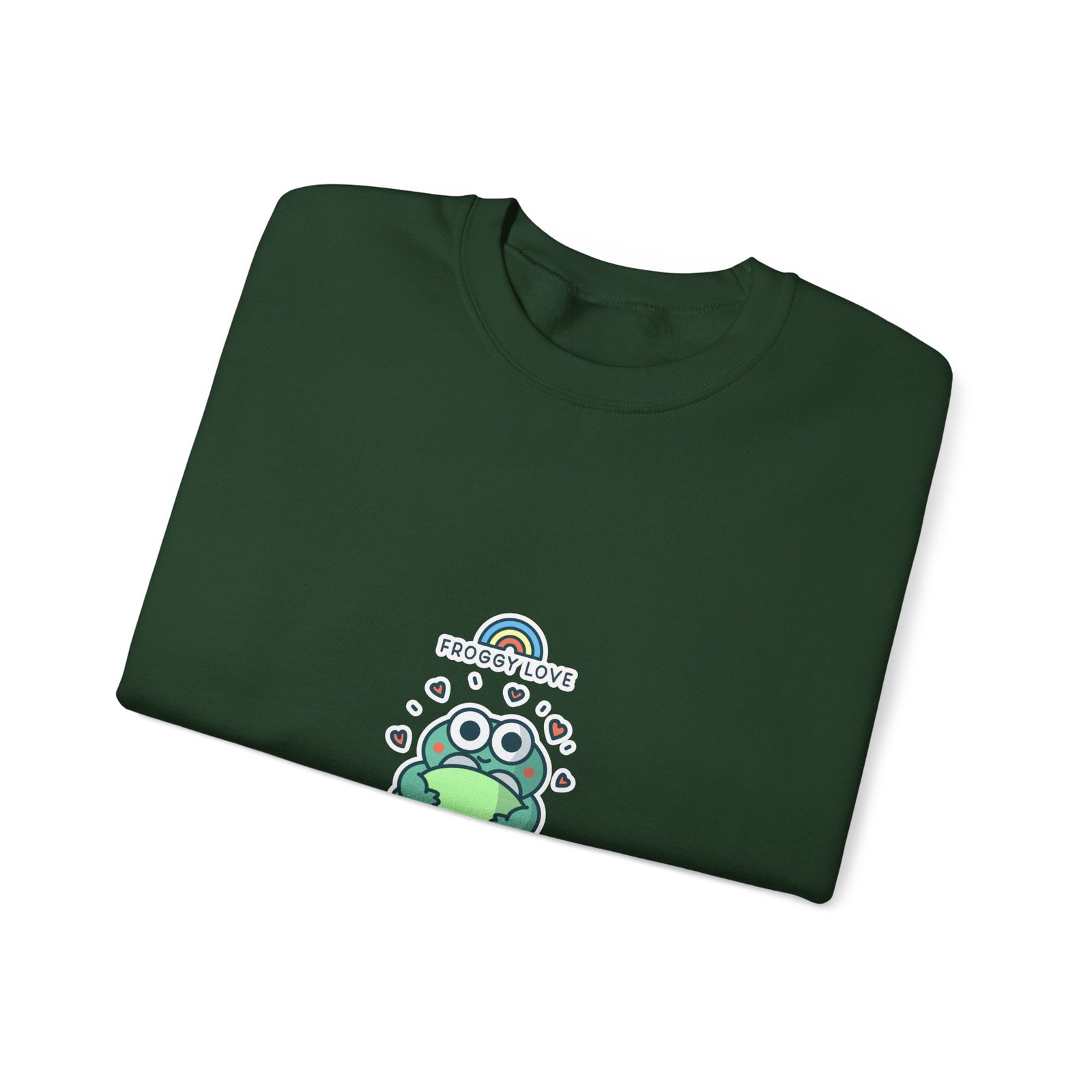 Froggy Love Adorable Cute Frog Illustration - Sweatshirt - Image 7