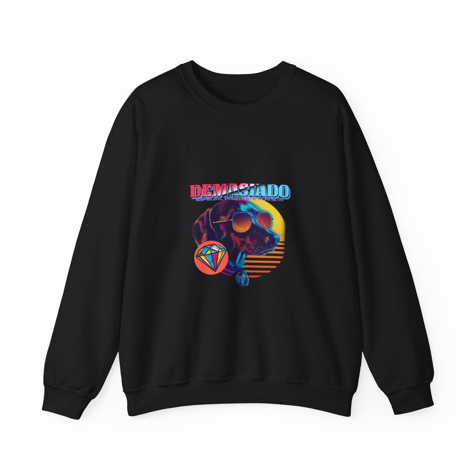 Demasiado Dog Stylish Cool Graphic Design - Sweatshirt
