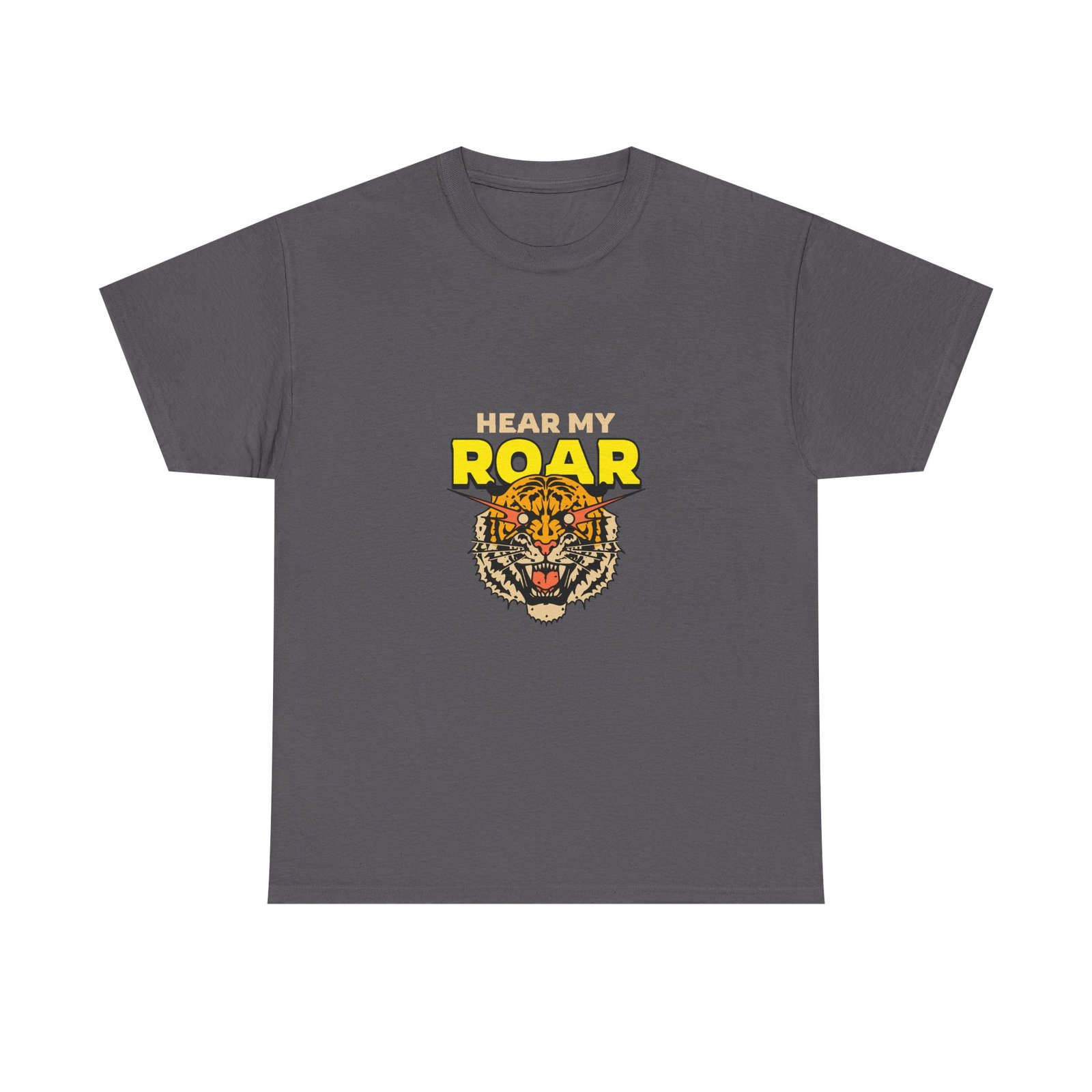 HEAR MY ROAR Fierce Tiger Bold Graphic Design - T-shirt - Image 5
