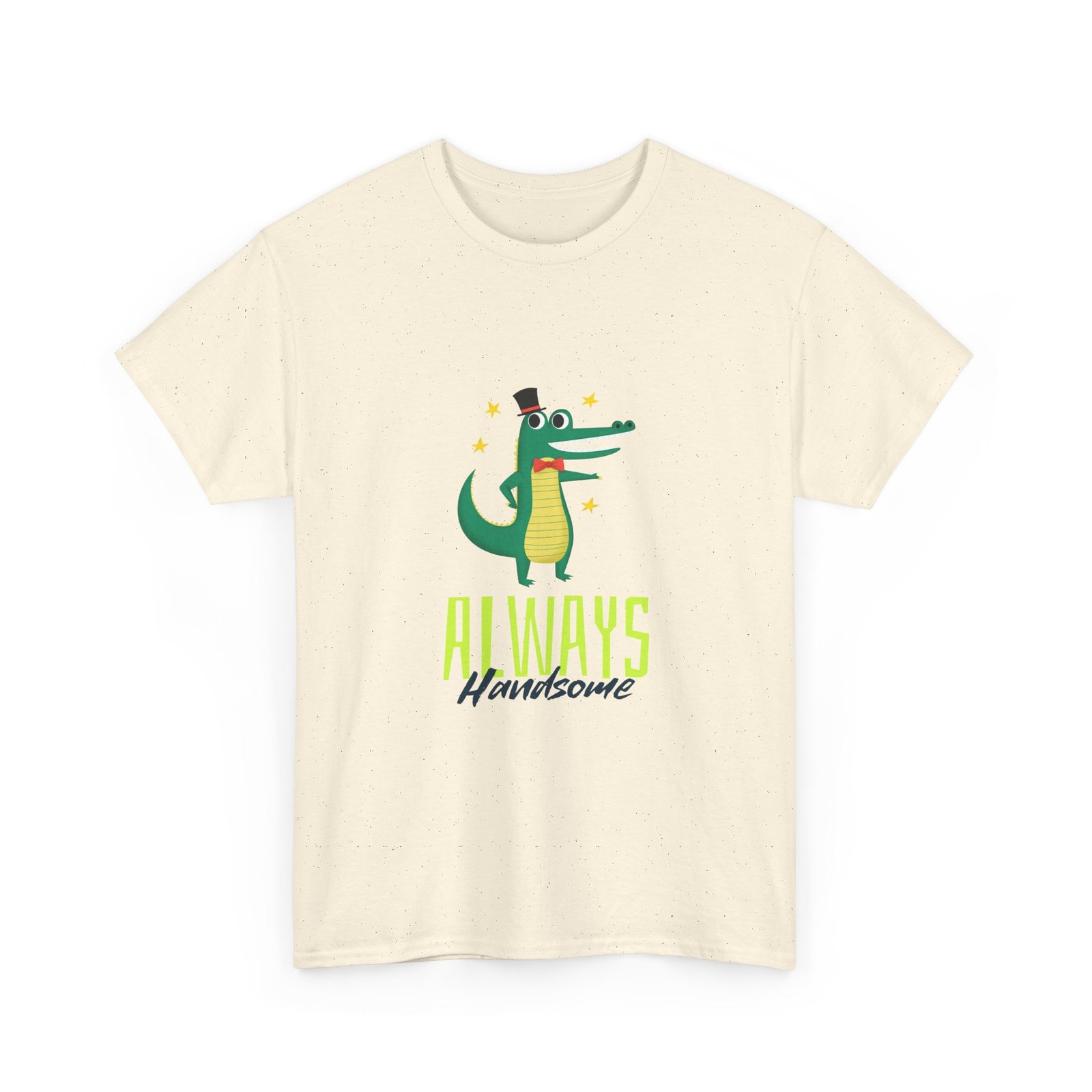 Always Handsome Crocodile Charming Illustration - T-shirt - Image 7