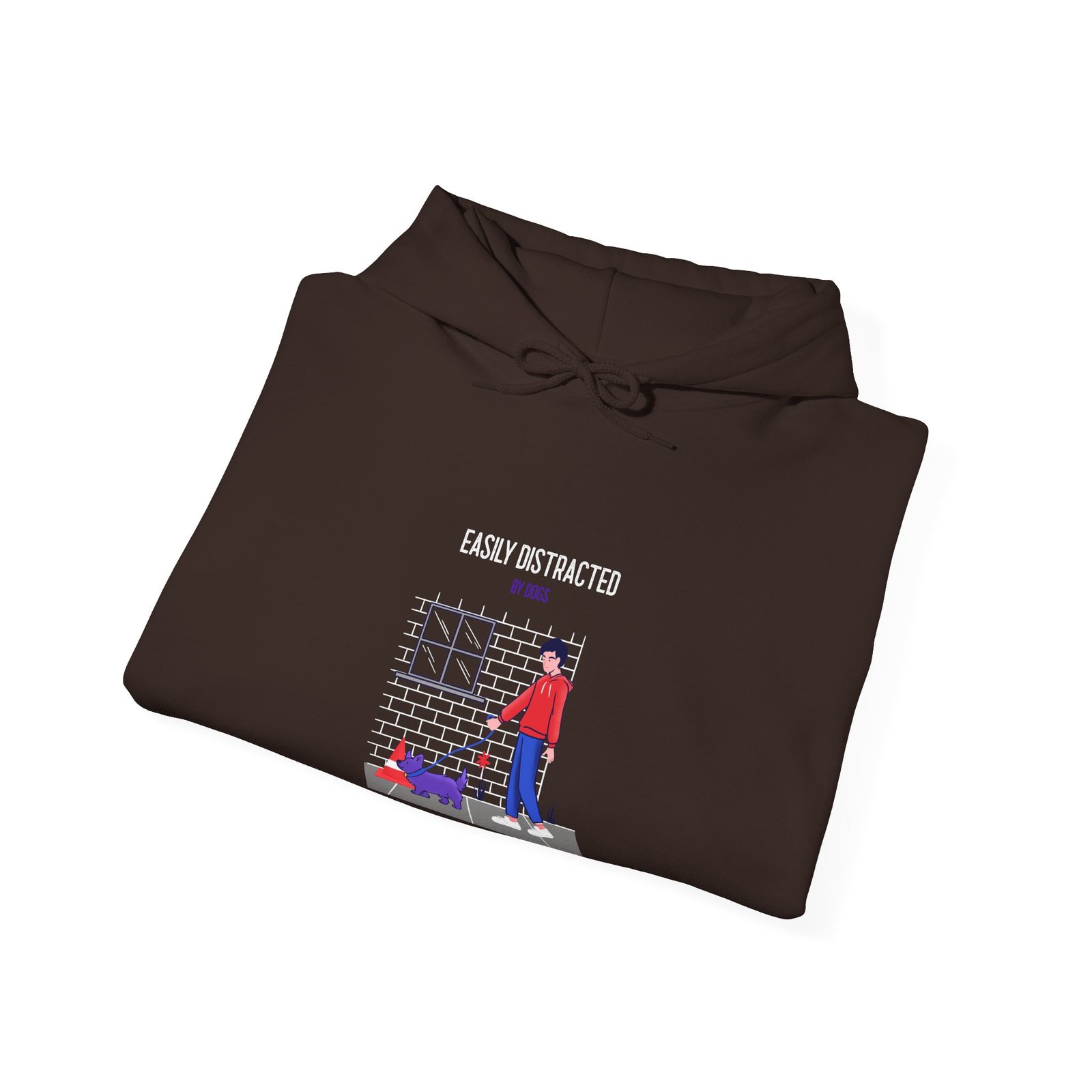 Easily Distracted By Dogs Dog Walker Graphic Design - Hoodie - Image 8