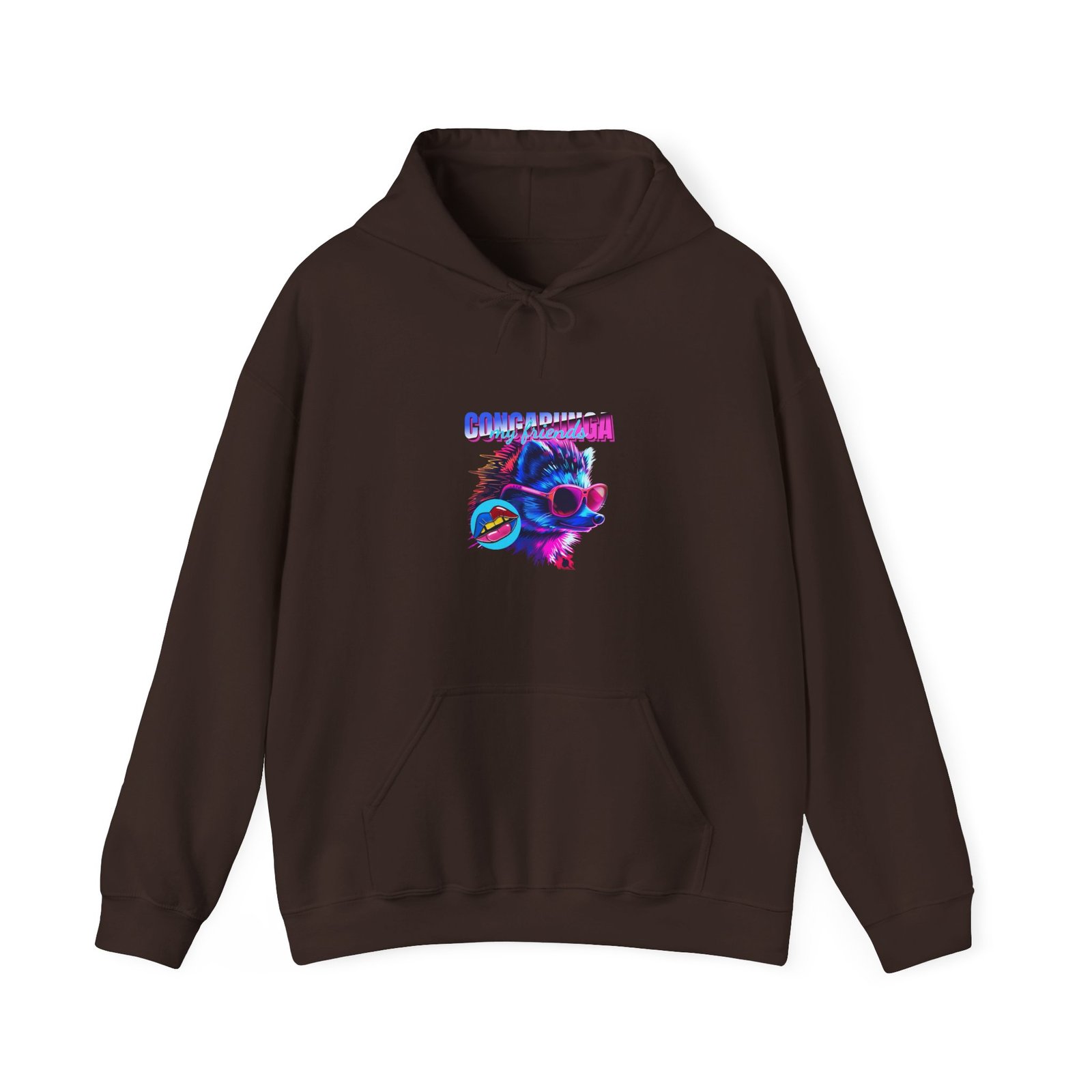 Congariza Hedgehog Funky Colorful Funky Animal Art - Hoodie - Image 5