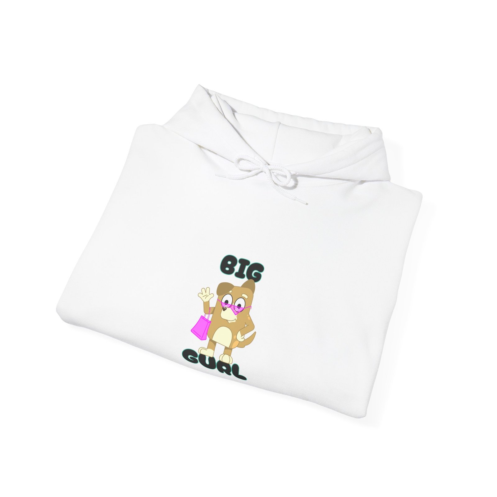 Big Gurl Squirrel Shopper Cute Cartoon Character - Hoodie - Image 4