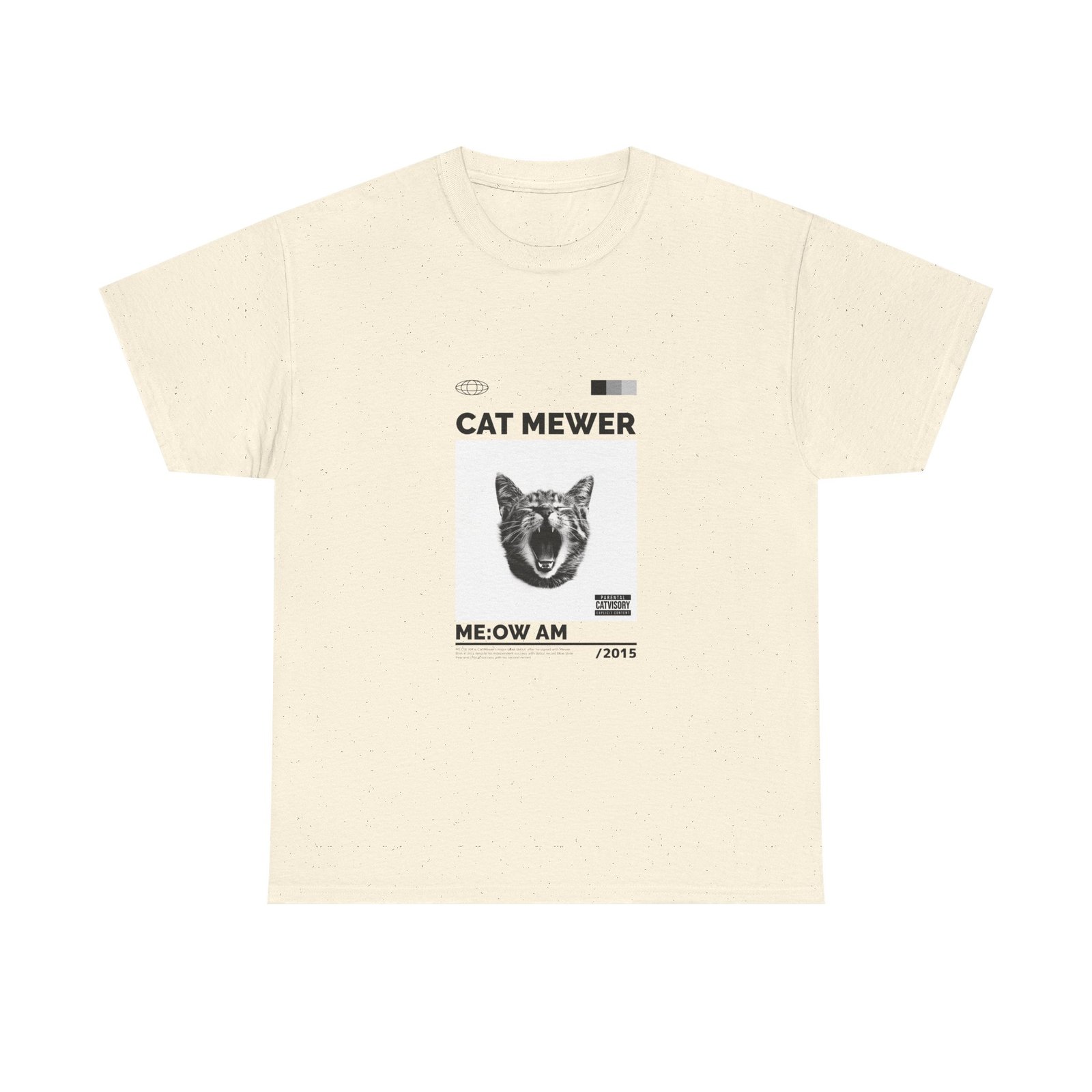 Cat Mewer Screaming Feline Illustration with Expressive Pose - T-shirt - Image 5
