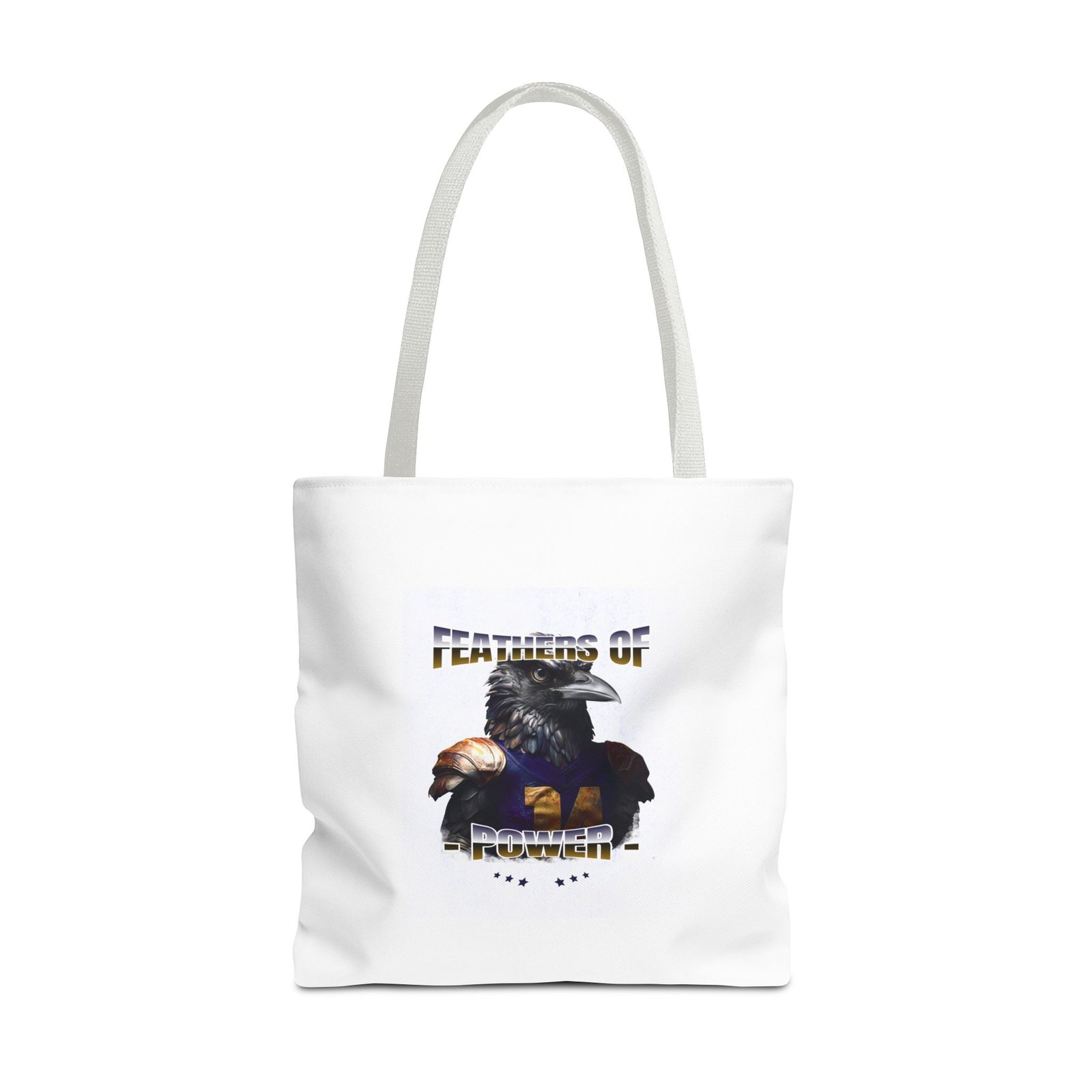 Feathers of Power Raven Warrior Bold Tribal Artwork - Tote Bag - Image 9