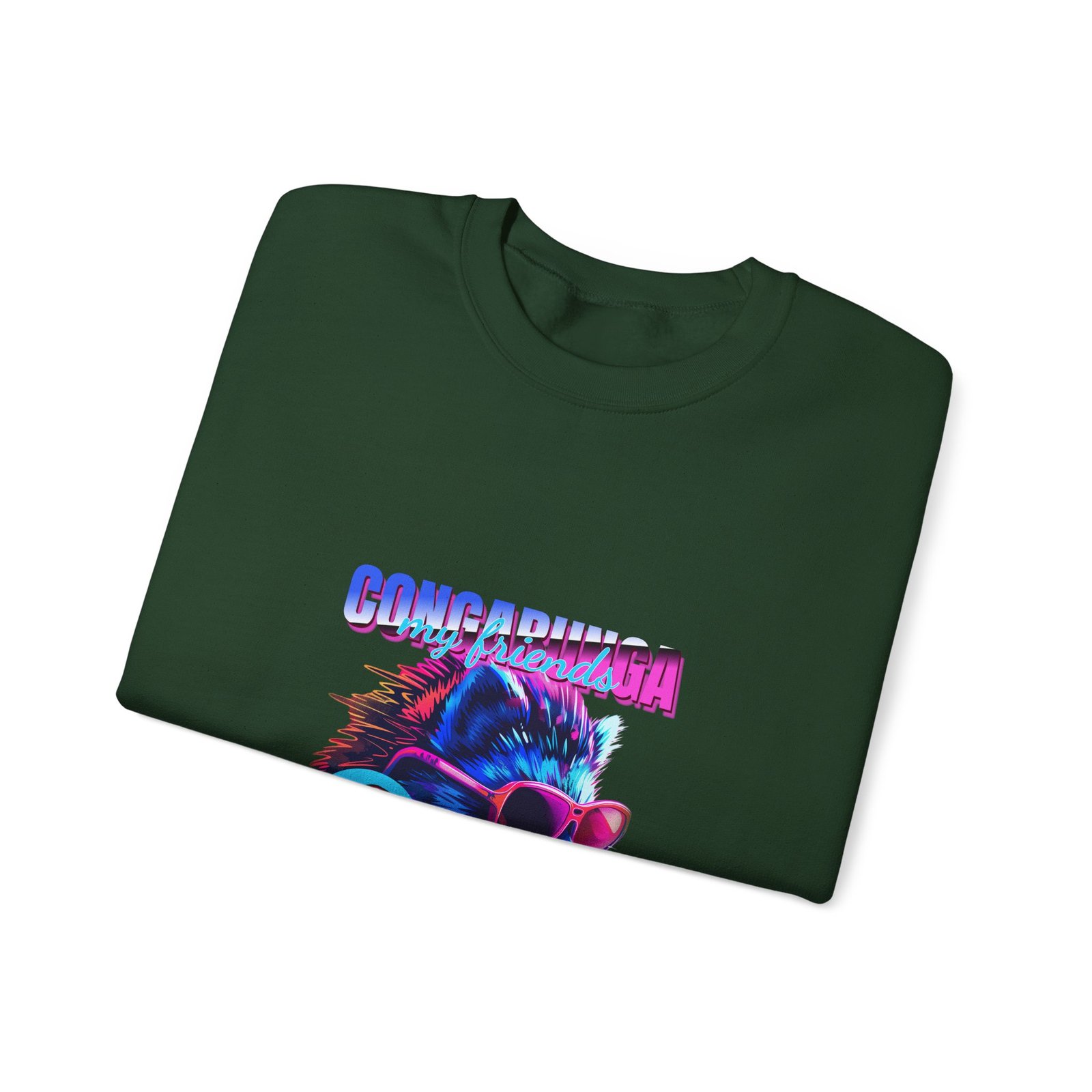 Congariza Hedgehog Funky Colorful Funky Animal Art - Sweatshirt - Image 7