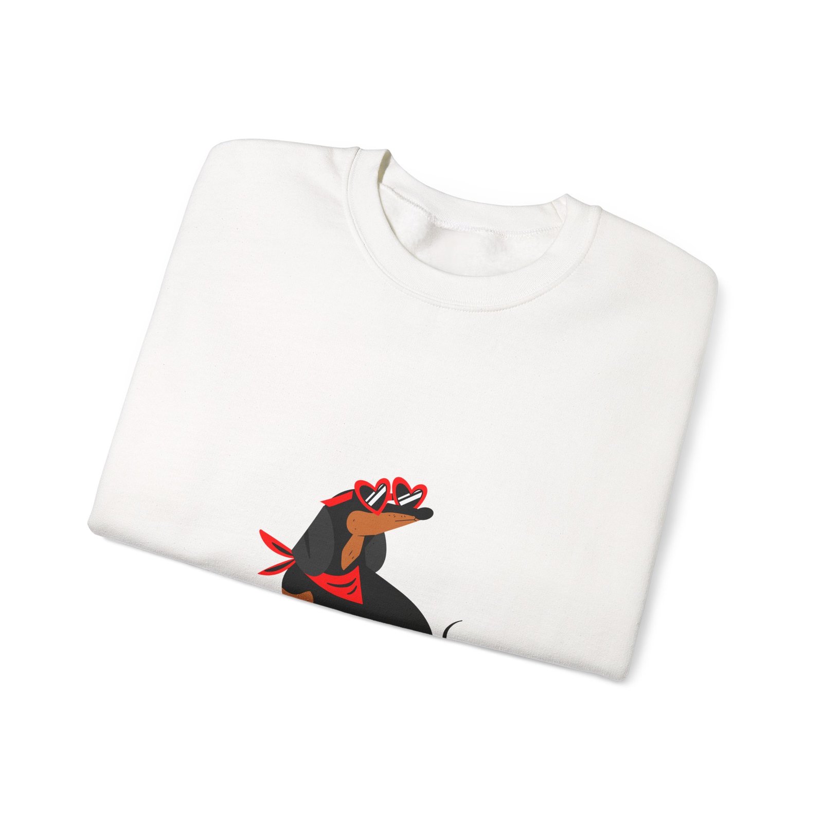 Oh Yeah Cool Dachshund Graphic with Sunglasses and Attitude - Sweatshirt - Image 3