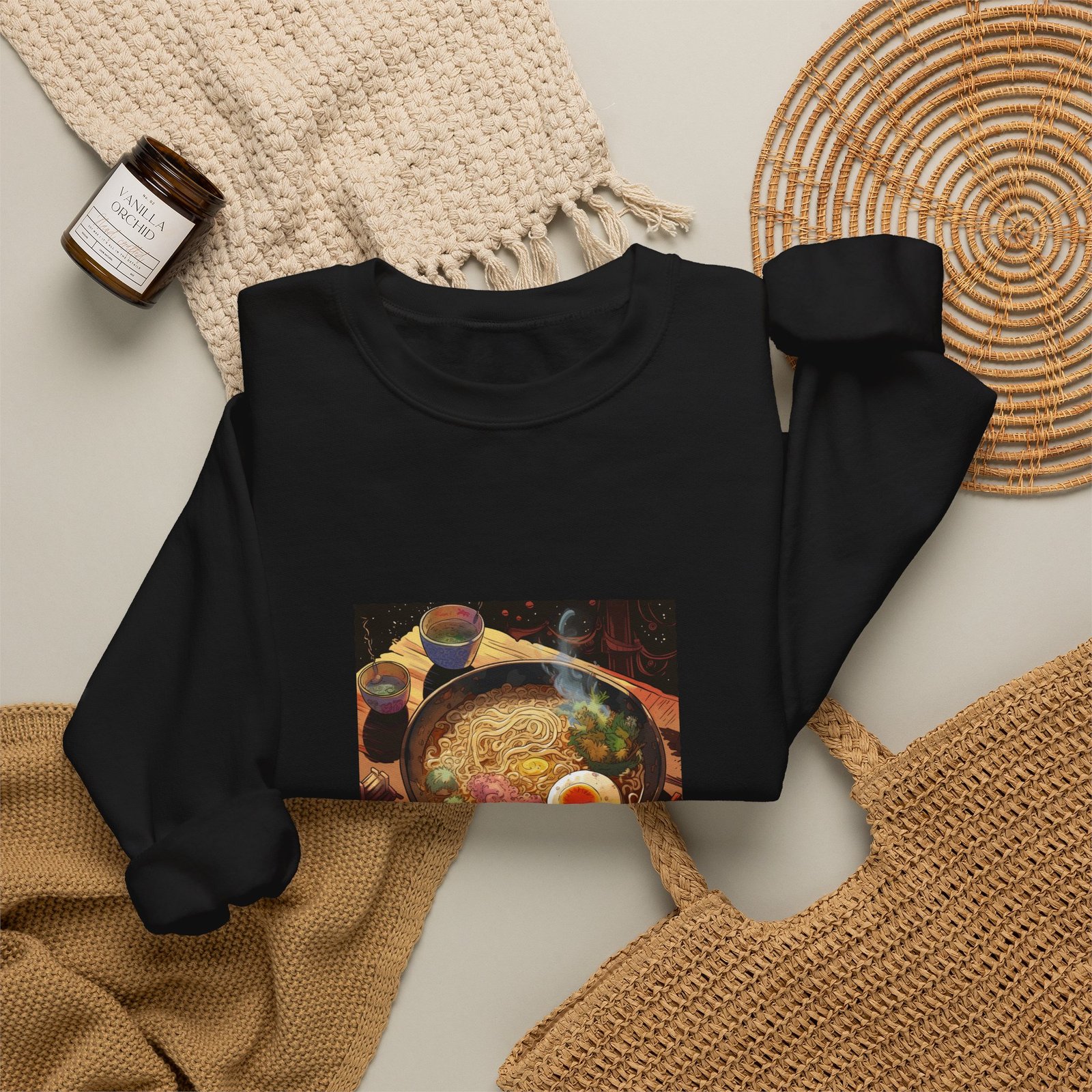 Can’t Resist This Food Cat Foodie Funny Cat Lover Graphic - Sweatshirt - Image 4