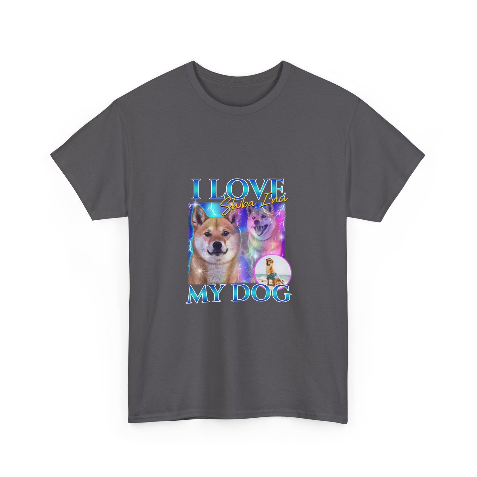 Colorful I Love My Dog Chihuahua Graphic Design - T-shirt - Image 7