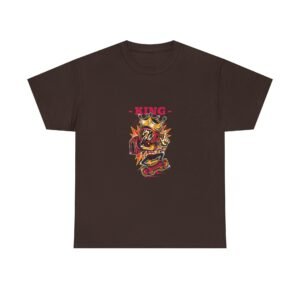 Majestic King Lion with Royal Crown and Regal Details - T-shirt