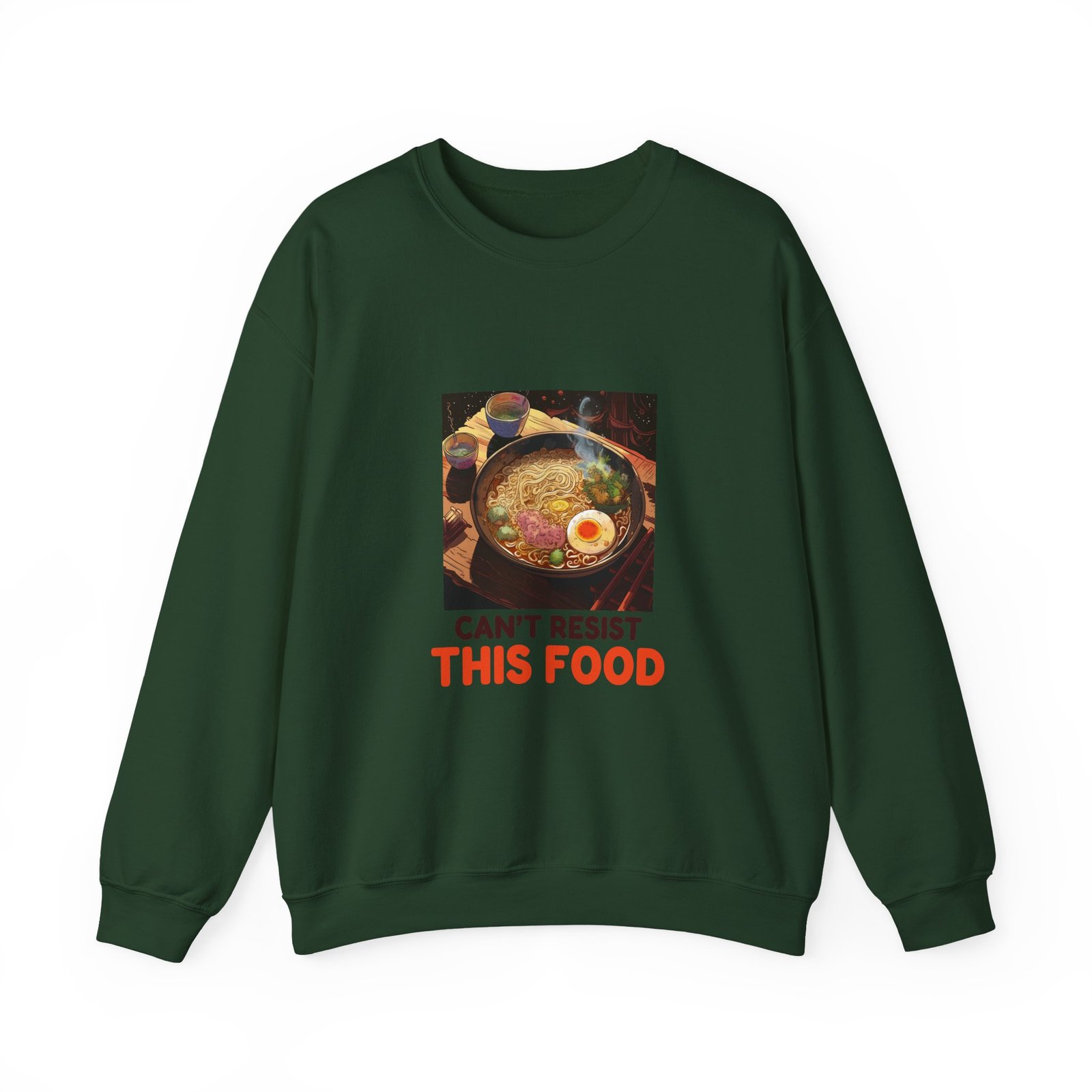Can’t Resist This Food Cat Foodie Funny Cat Lover Graphic - Sweatshirt - Image 5
